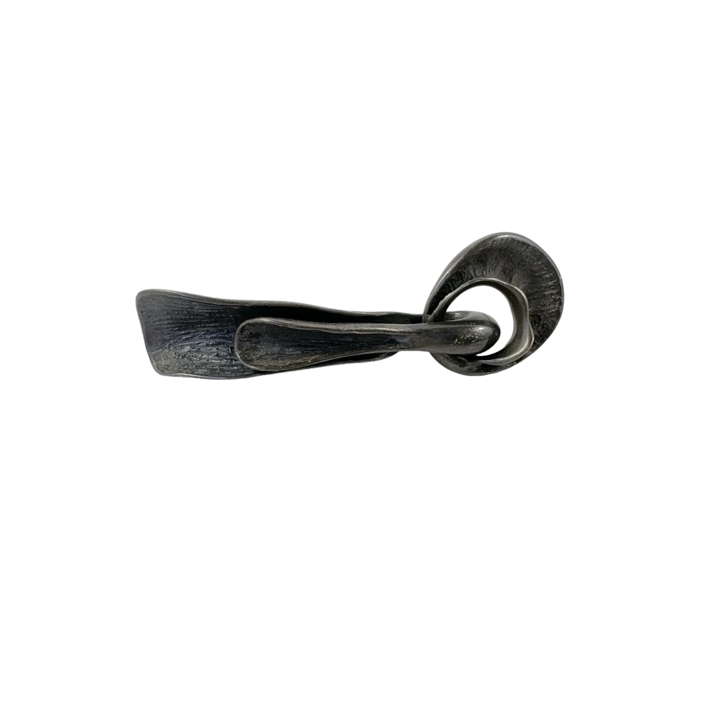 Snaketongue Truffleclub Oxidised Single Drop Stud - Maker B Gallagher