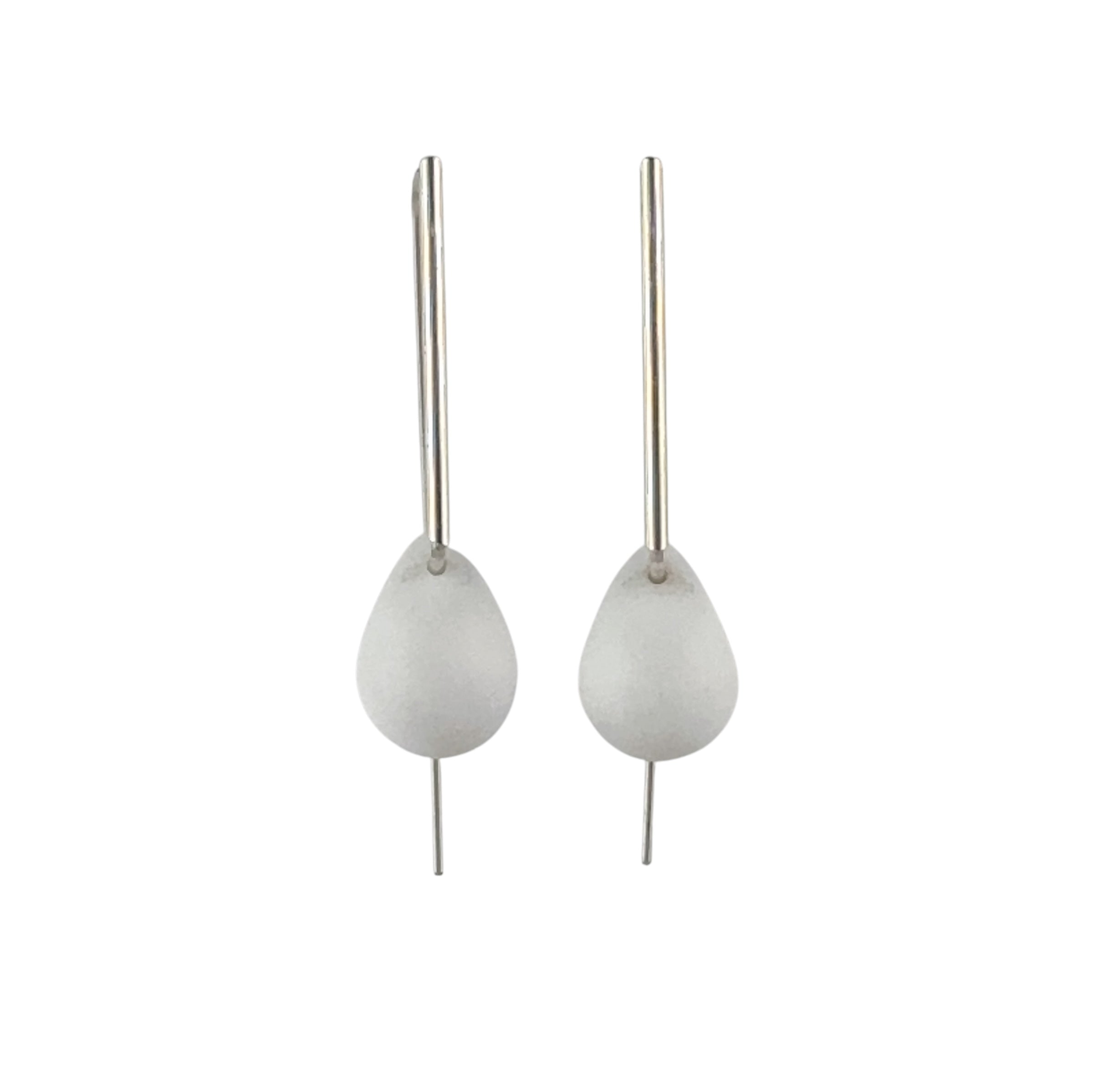 Agatha White Earrings - Lisa Jose