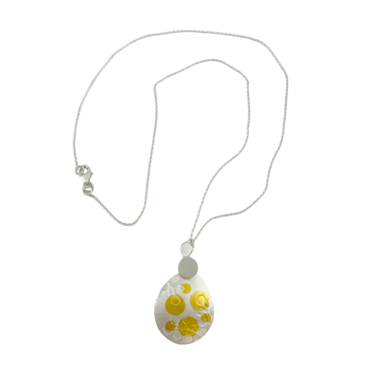 Wattle Dot Silver Necklace - Robin Wells