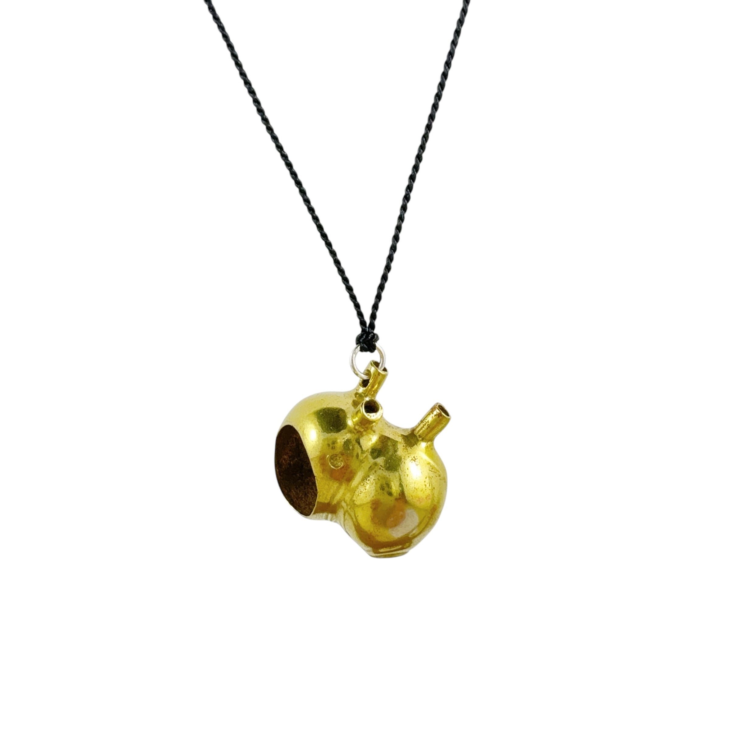 Lucky Heart Tama Brass Necklace - Anna Vlahos