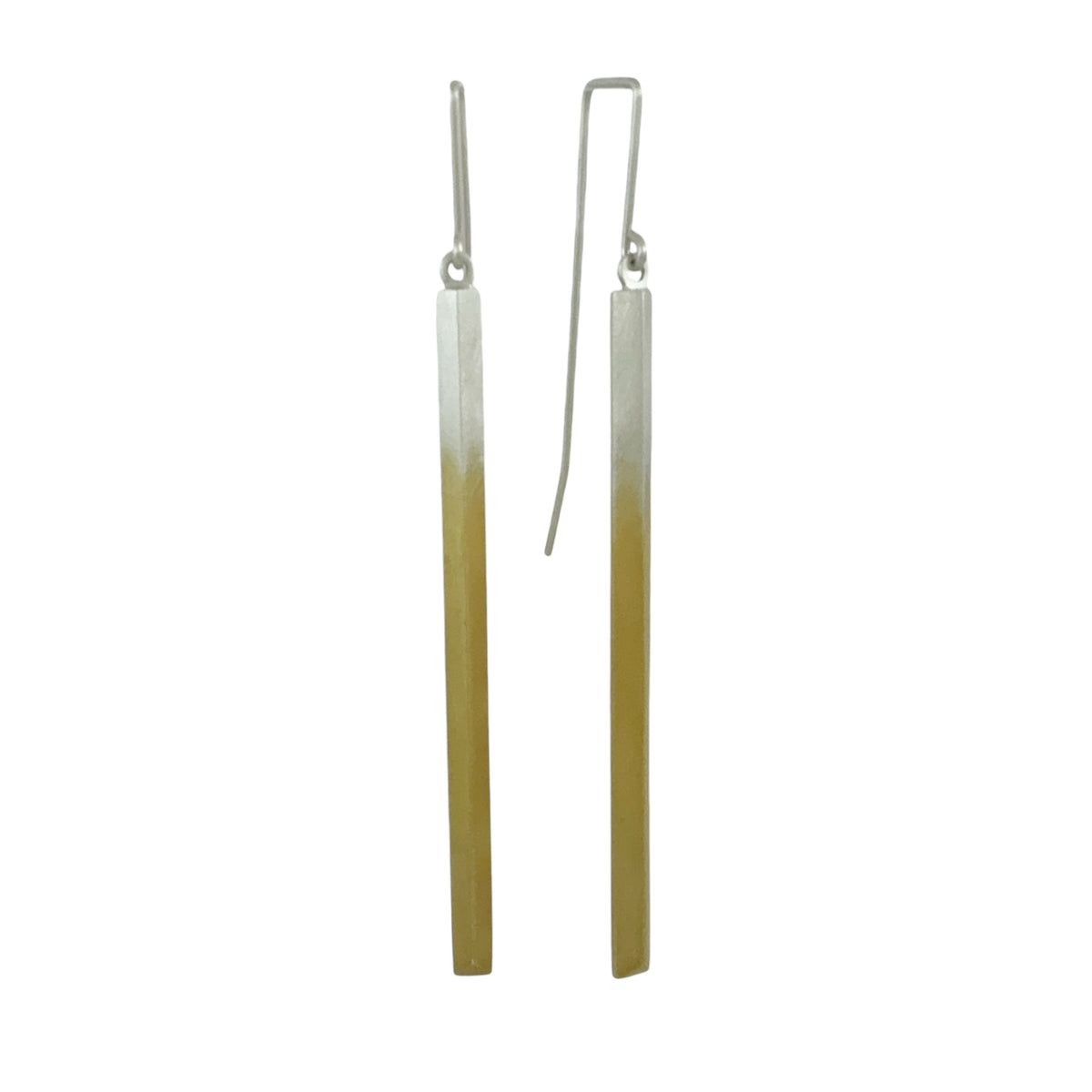 Gold-Dipped Knife Edge Earrings - Emma Jane Donald