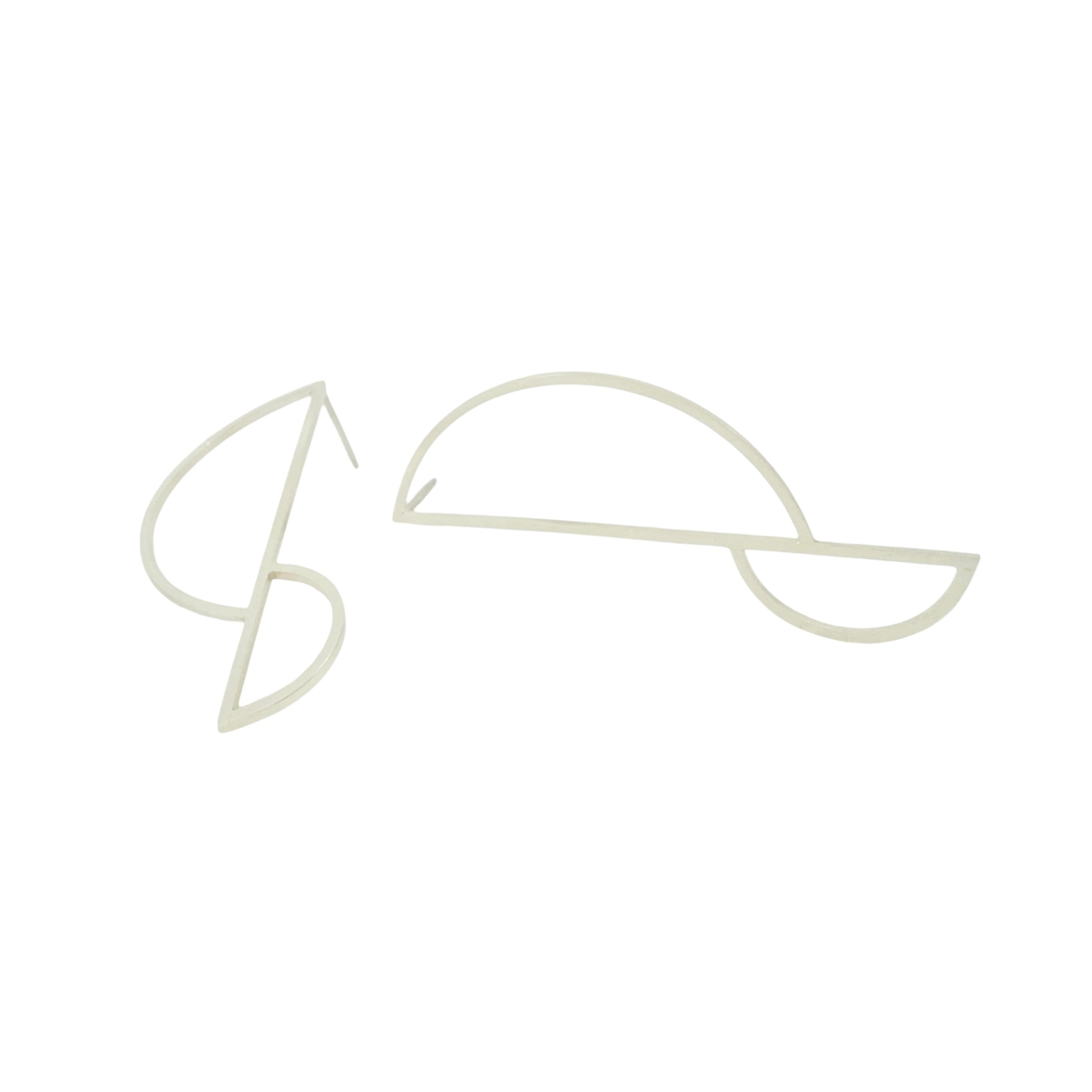 Outlines #3 Earrings - Jo Hawley