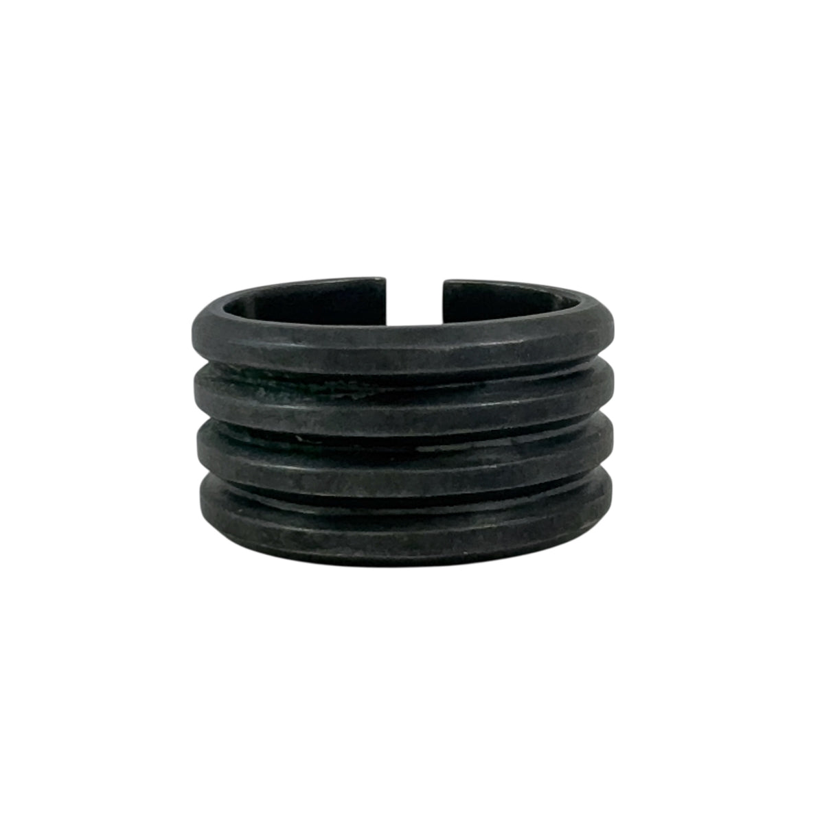 Profile Oxidised Cuff Ring - Emma Jane Donald
