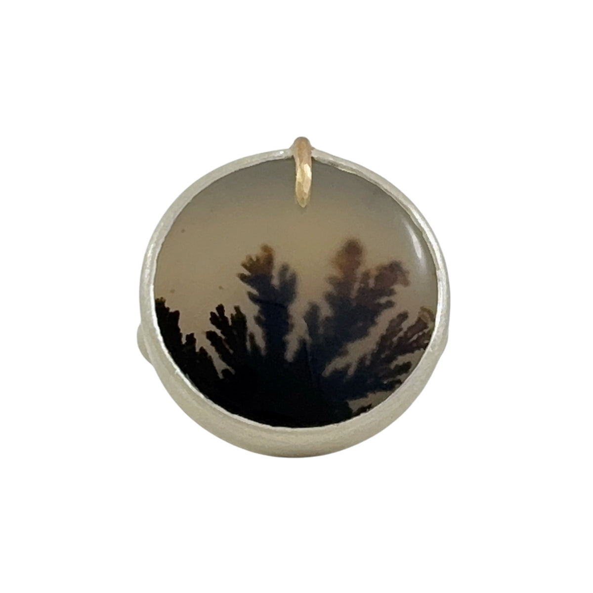 Dendritic Agate Silver Ring - Regina Krawets