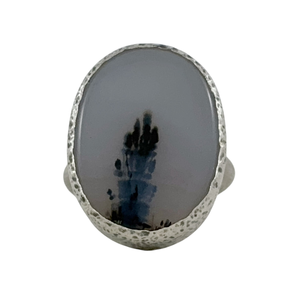 Dendritic Agate Silver Ring - Regina Krawets