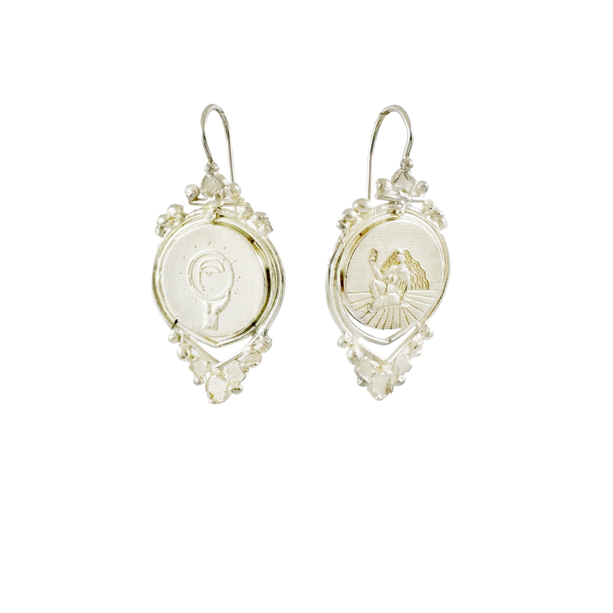 Oracle Veritas Silver Earrings - Romy Mittelman