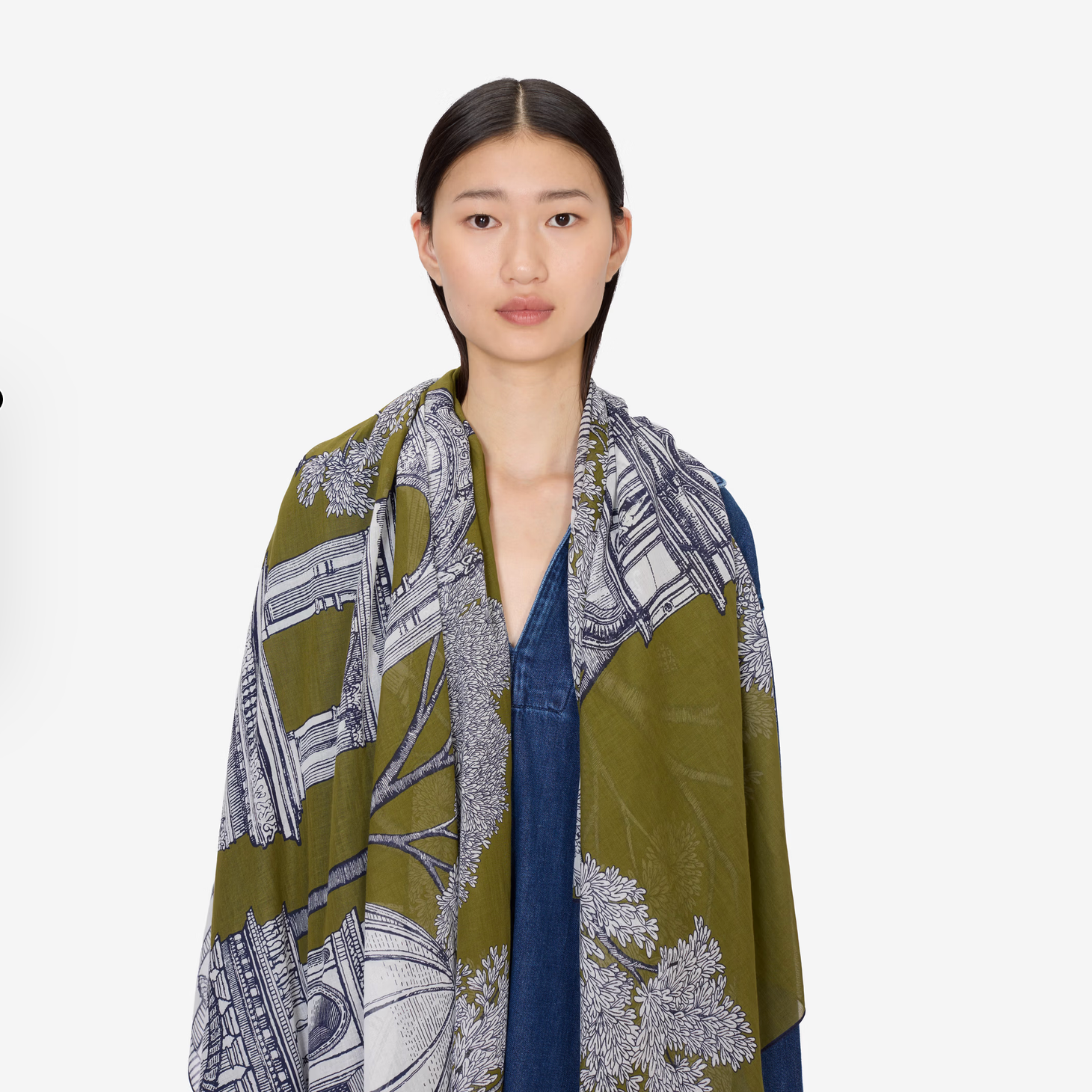 Mirage Scarf in Khaki - Inoui Editions