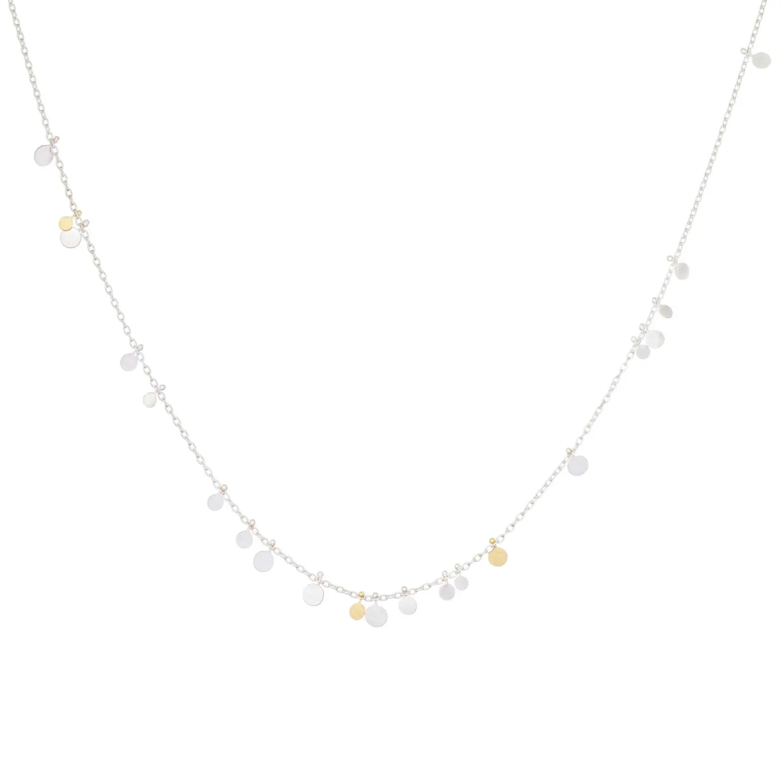 Simple Random Dots Silver & Gold Necklace - Sia Taylor