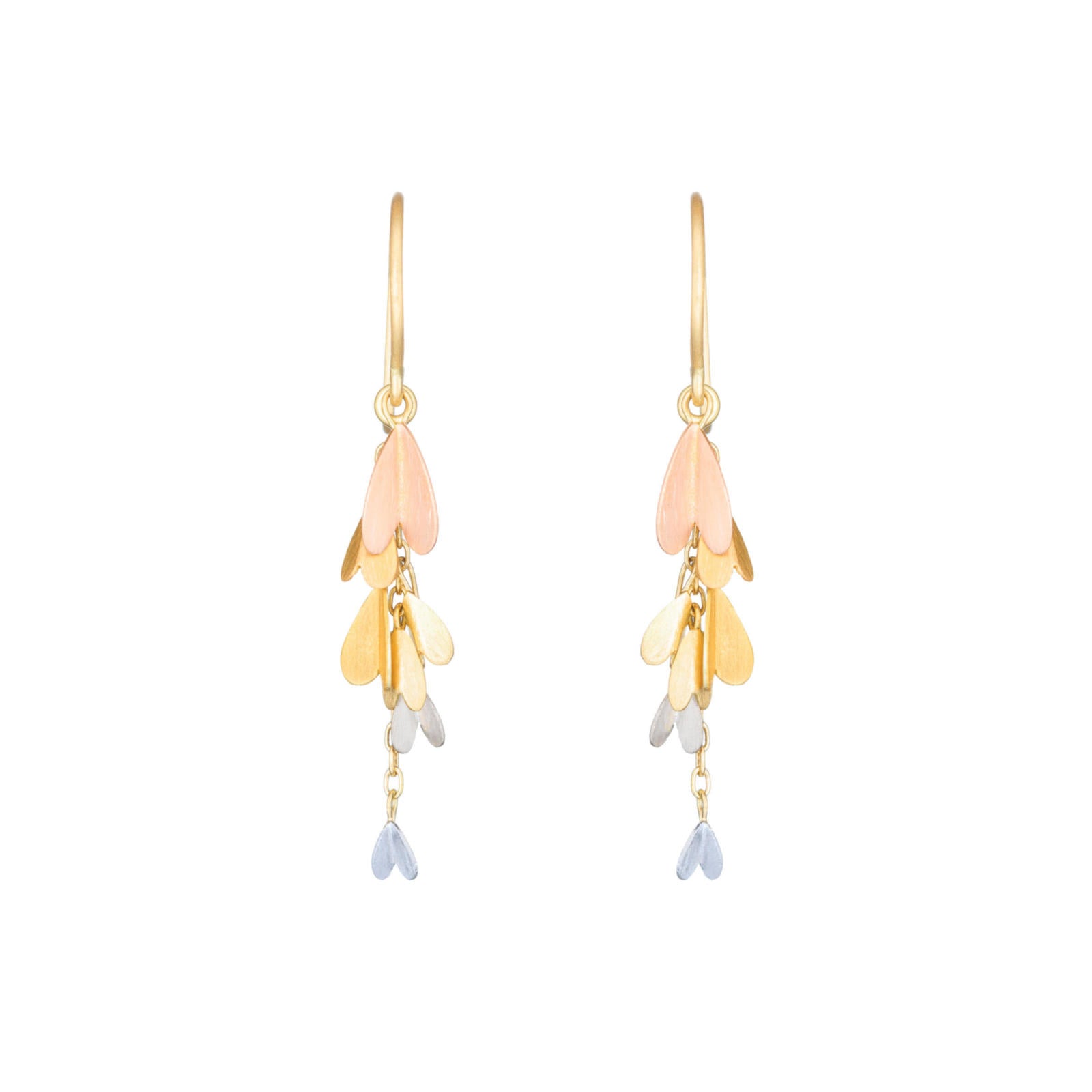 Tiny Rainbow Golden Wings Earrings - Sia Taylor