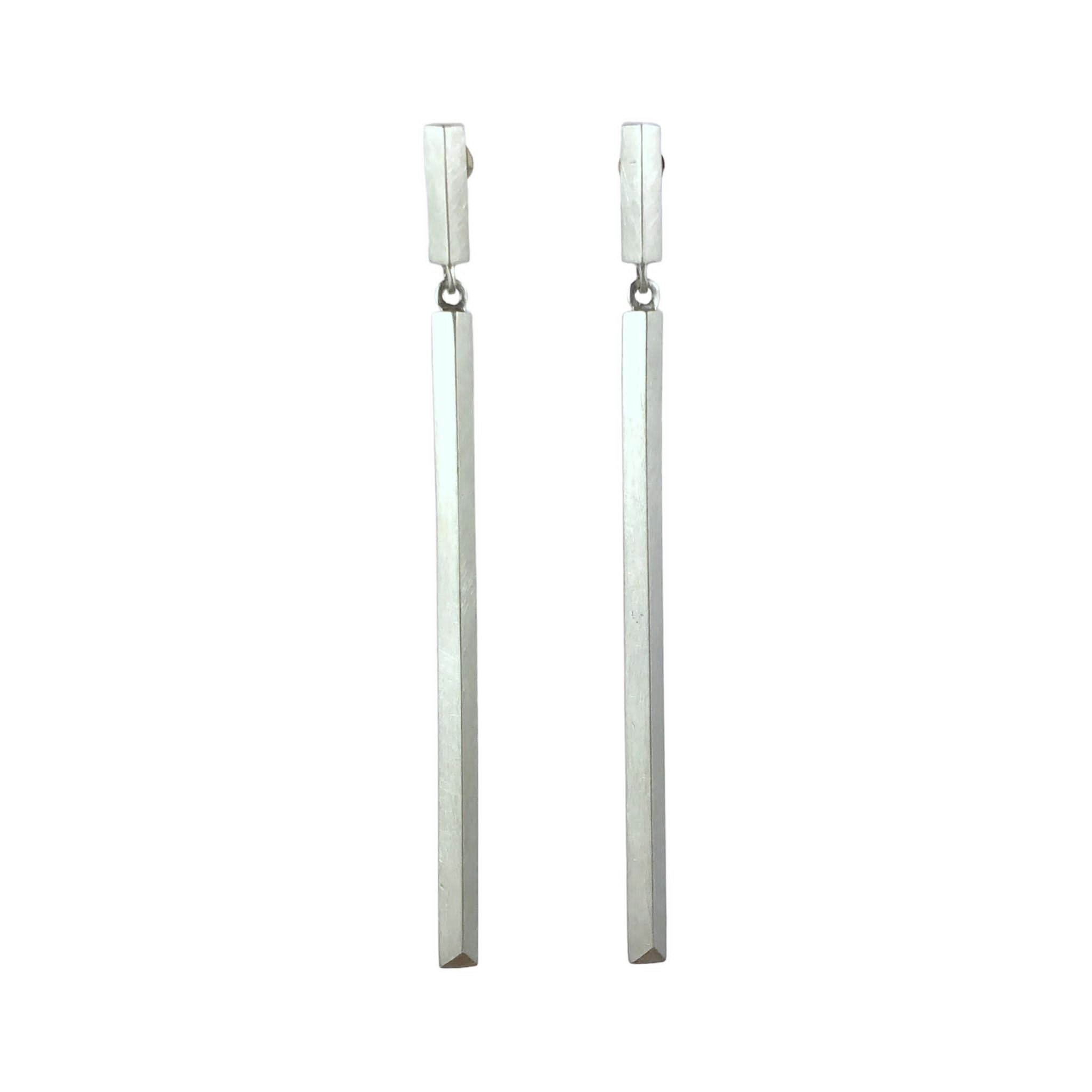 Knife Edge Long Earrings - Emma Jane Donald