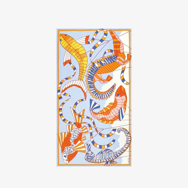 Cerfs Orange Scarf - Inoui Editions