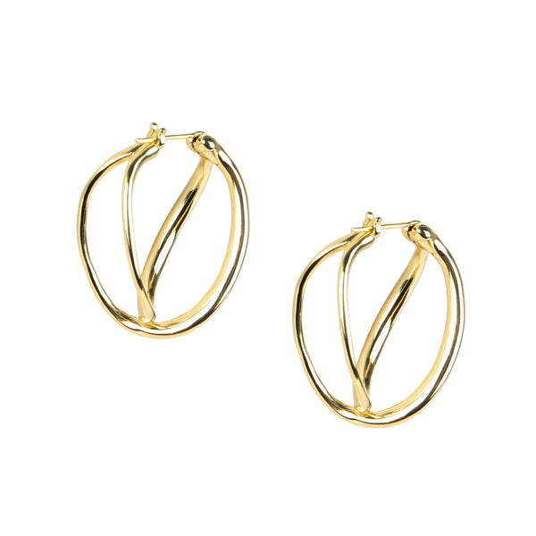 Corda Brass Earrings  - Dinosaur Designs