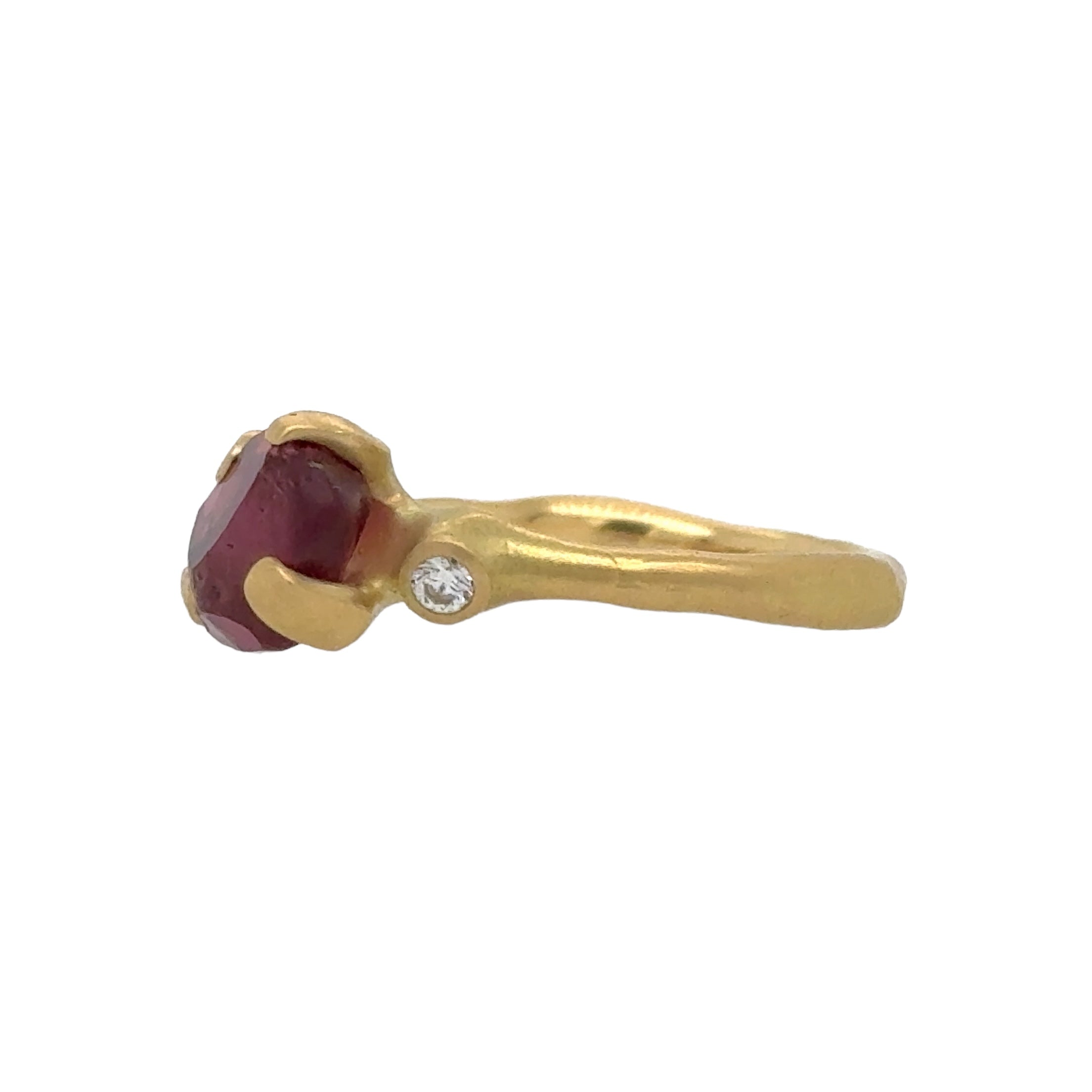 Rhodolite Rough Luxe Ring - Johnny Ninos