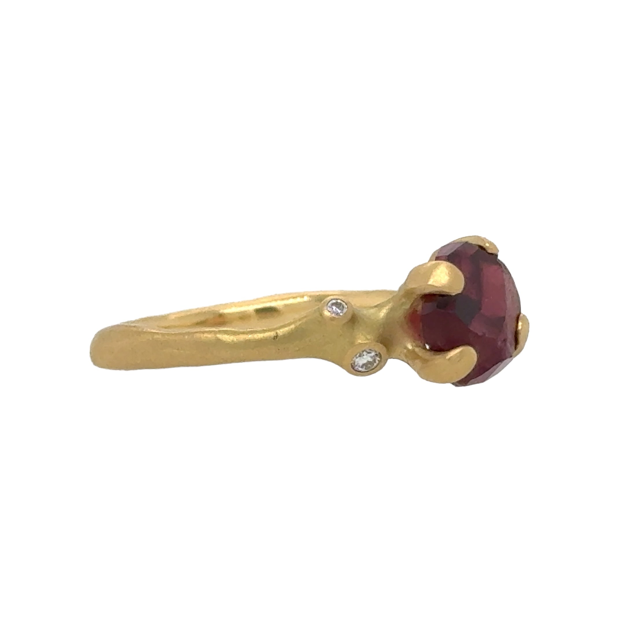 Rhodolite Rough Luxe Ring - Johnny Ninos