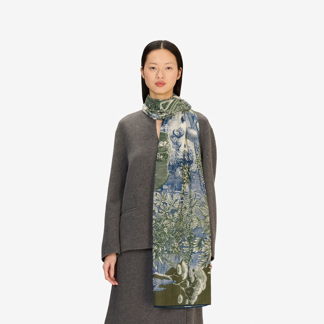 Piranesi Scarf in Khaki - Inoui Editions