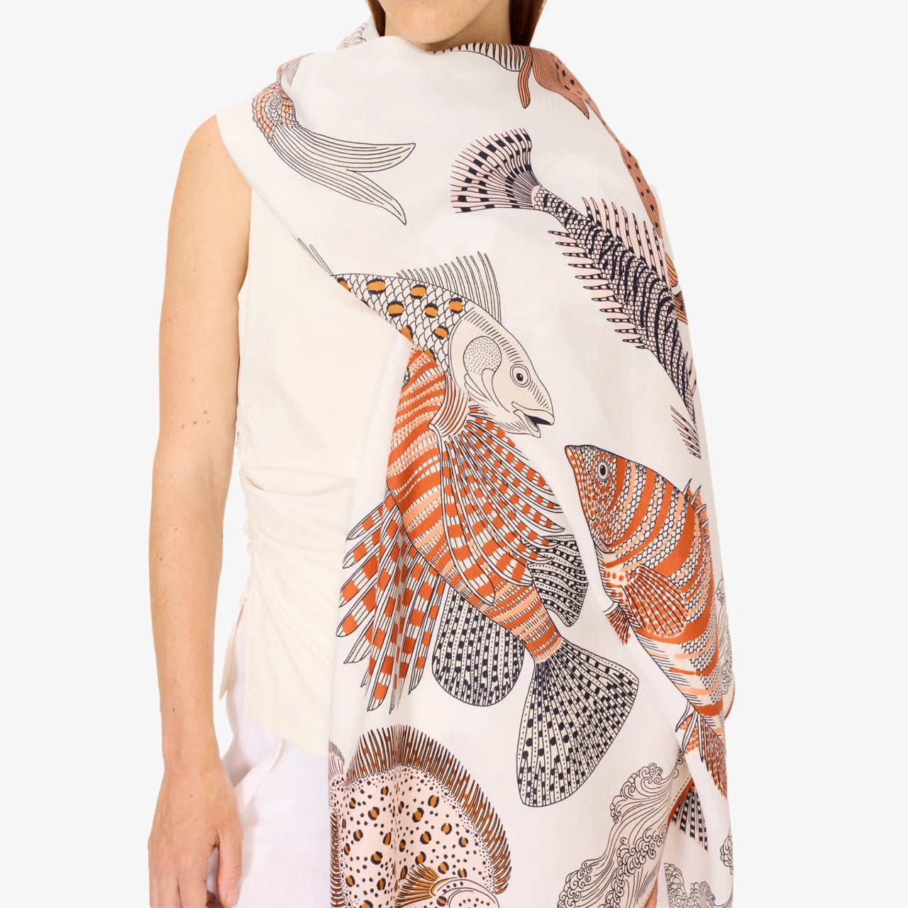 Poseidon Scarf in Natural - Inoui Editions