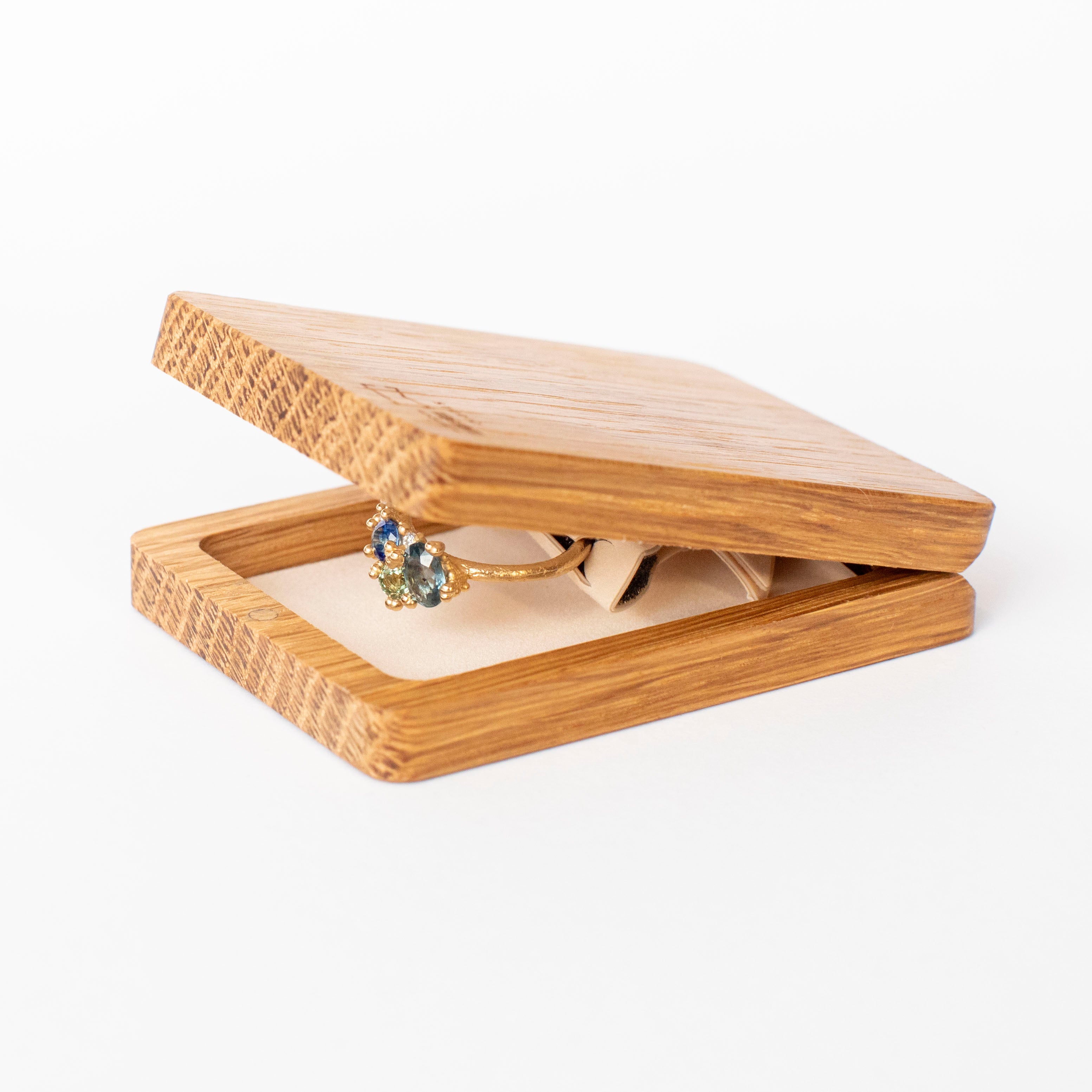 Oak Engagement Ring Box - Woodsbury