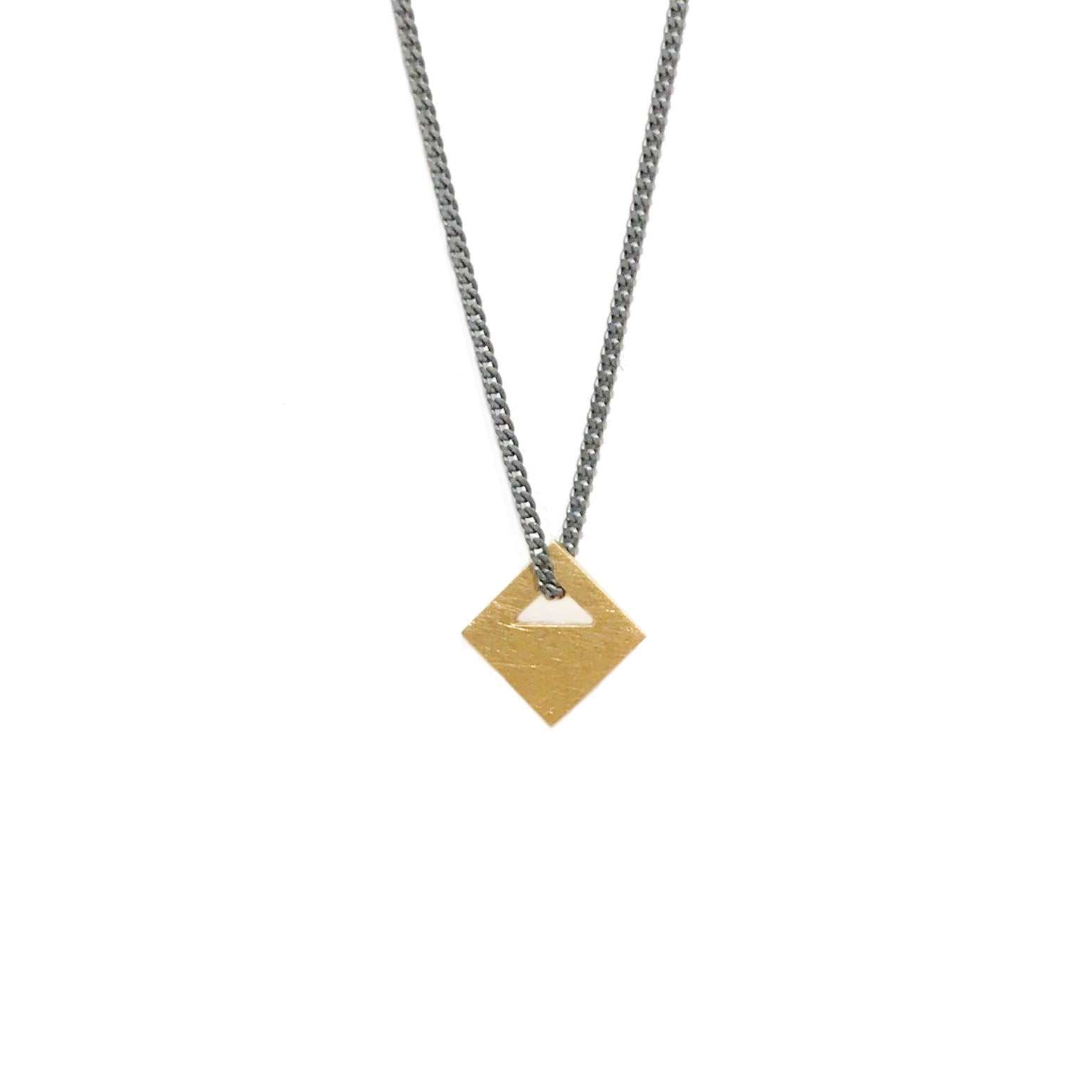 18ct Yellow Gold Tab Pendant - Cass Partington