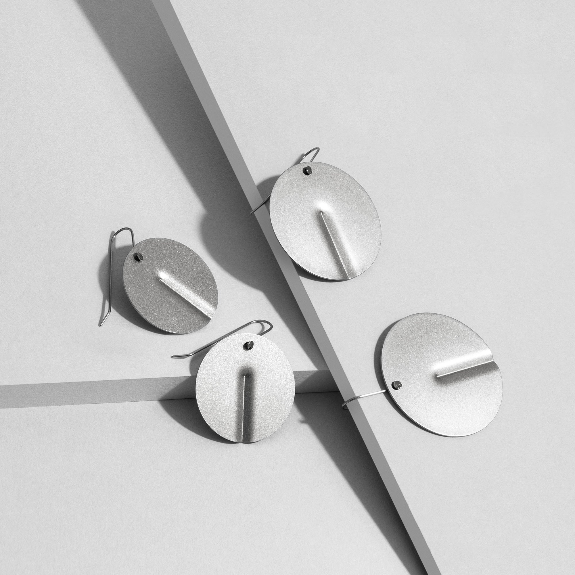 Contour Large Earrings - Ferro Forma