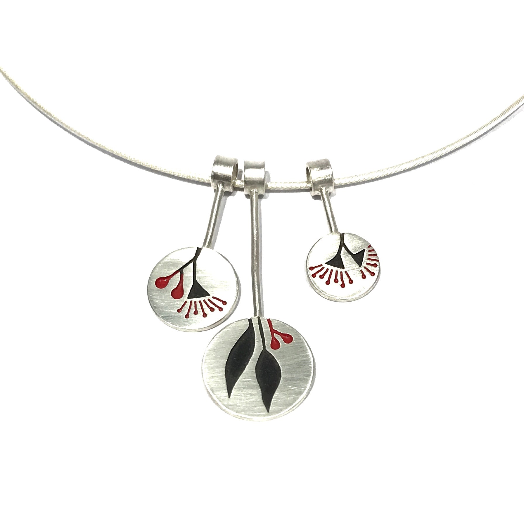 Eucalyptus Triptych Necklace - Emma Kidson