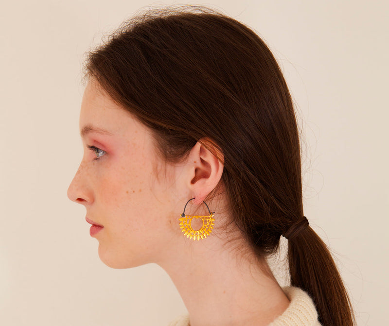Cara Earrings Gold - Joanna Cave