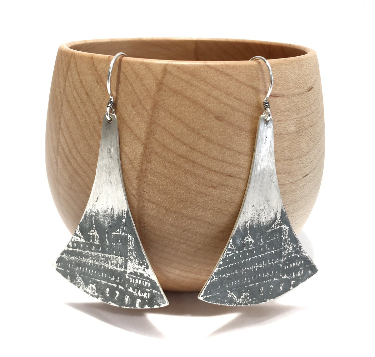 Large Textured City Earrings - Shabana Jacobson