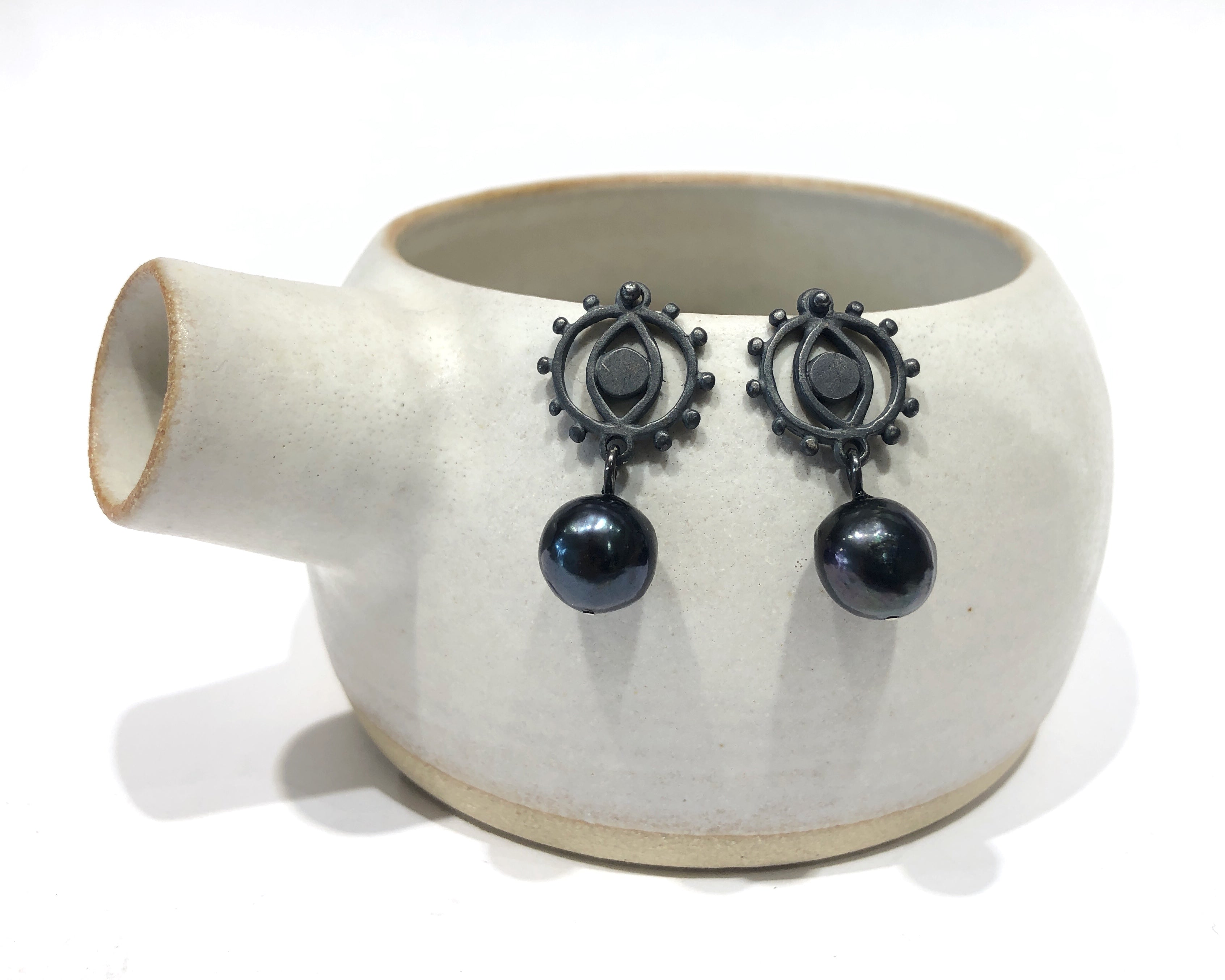 Pearl and Eye Earrings - Ari Athans