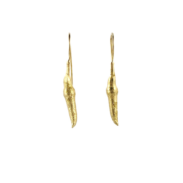 Seedpod Gold Plated Earrings - Anja Jagsch