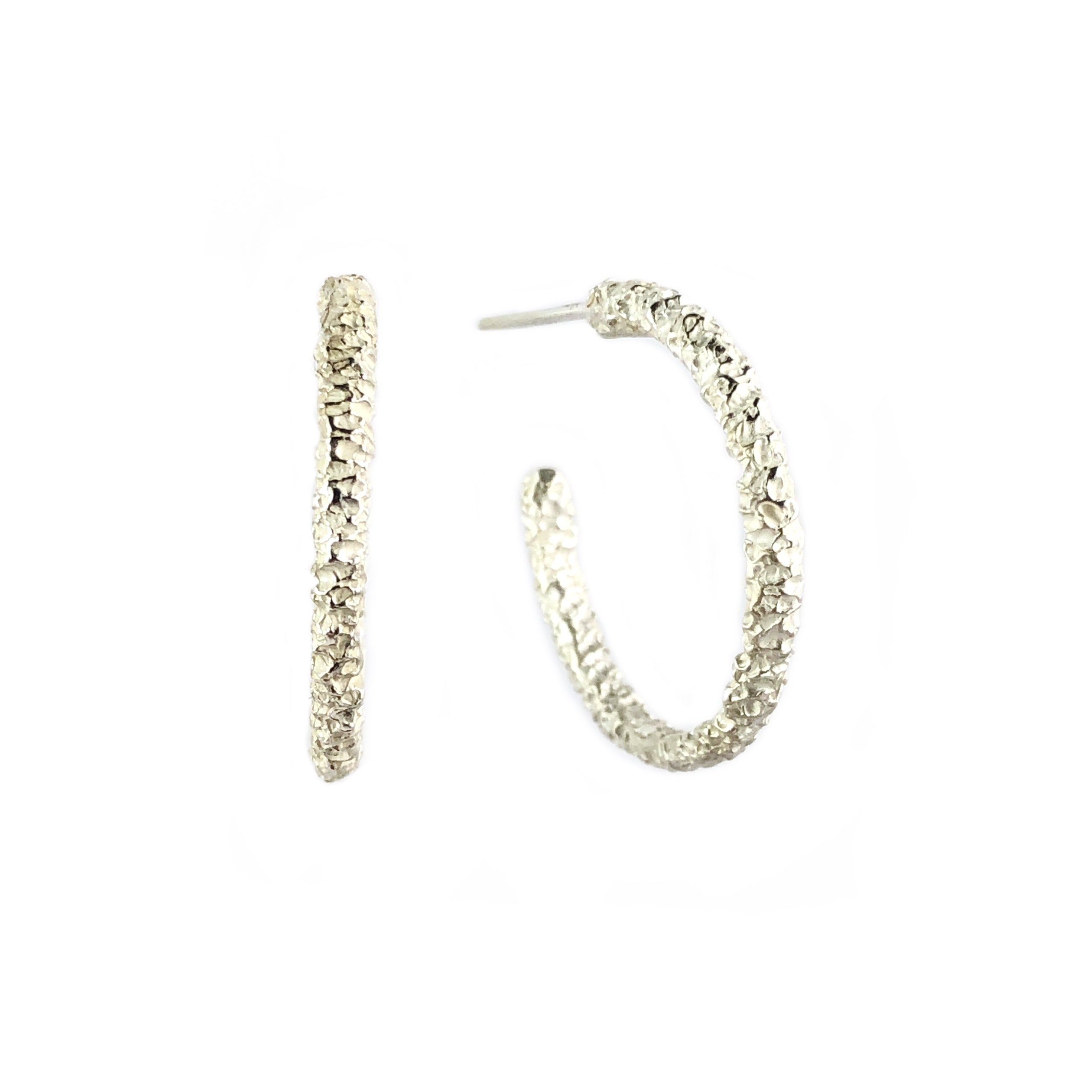 Sunken Hoop Earrings - Welfe Bowyer