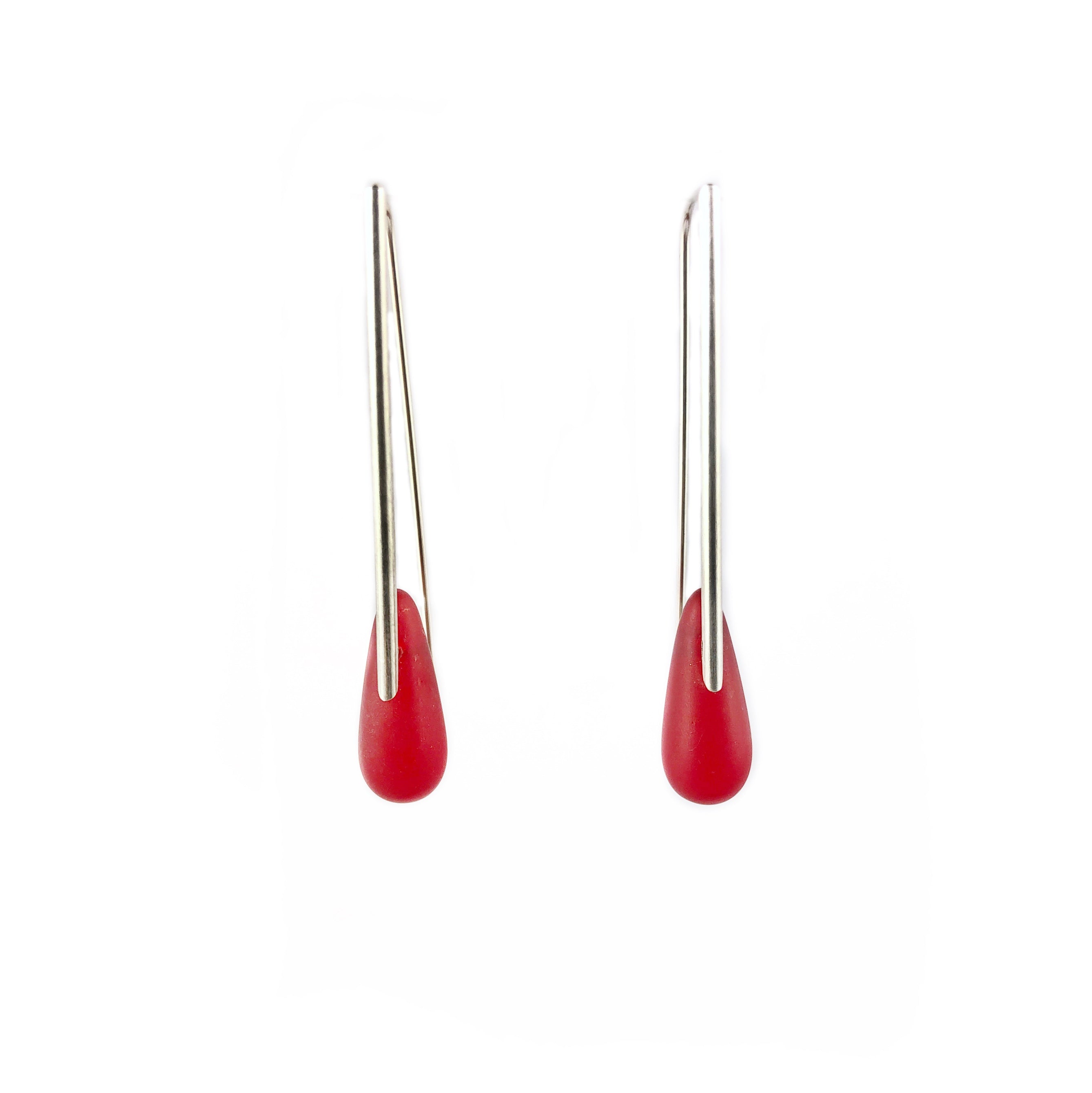 Mali Mid Red Earrings - Lisa Jose