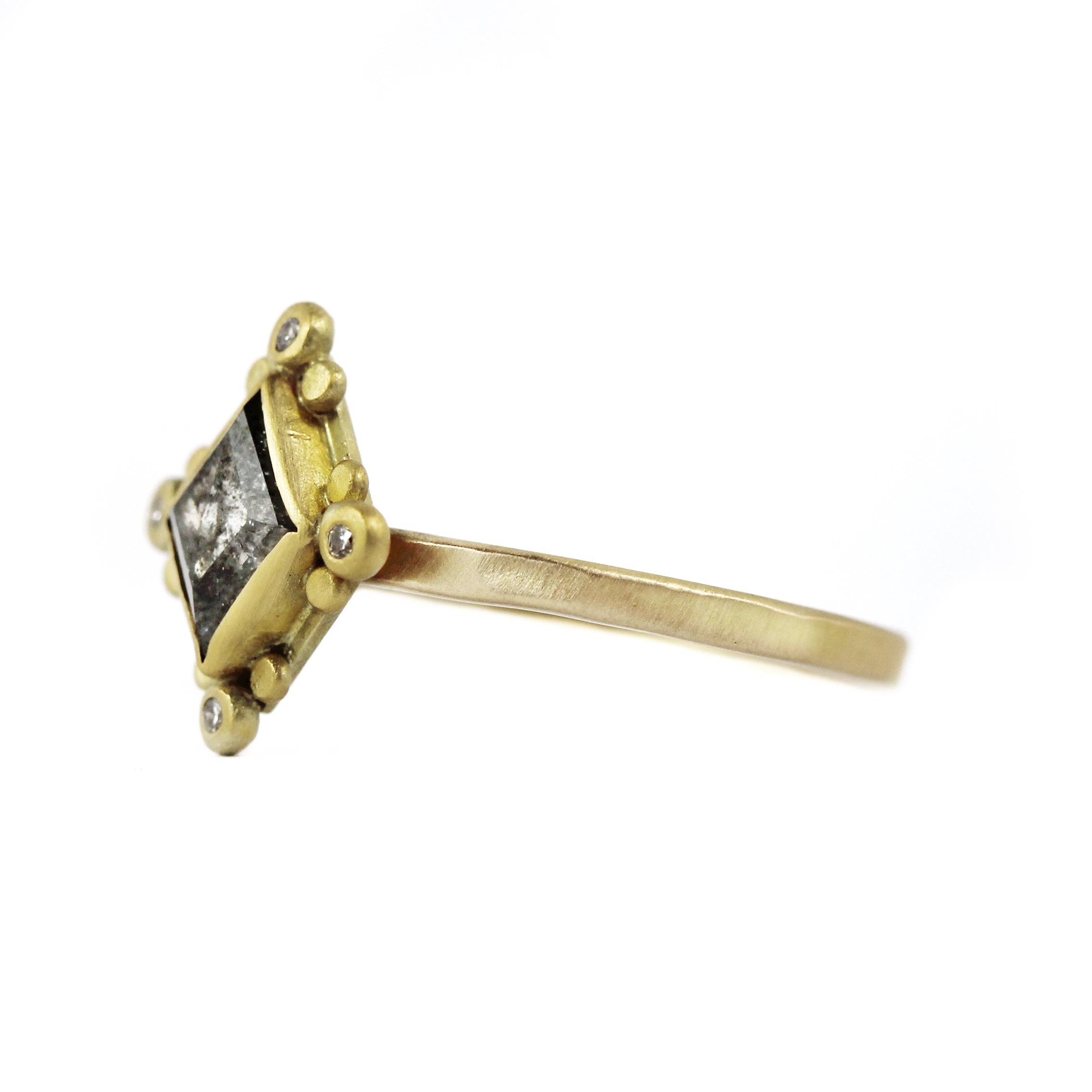 Grey Diamond Kite Ring - Ananda Khalsa