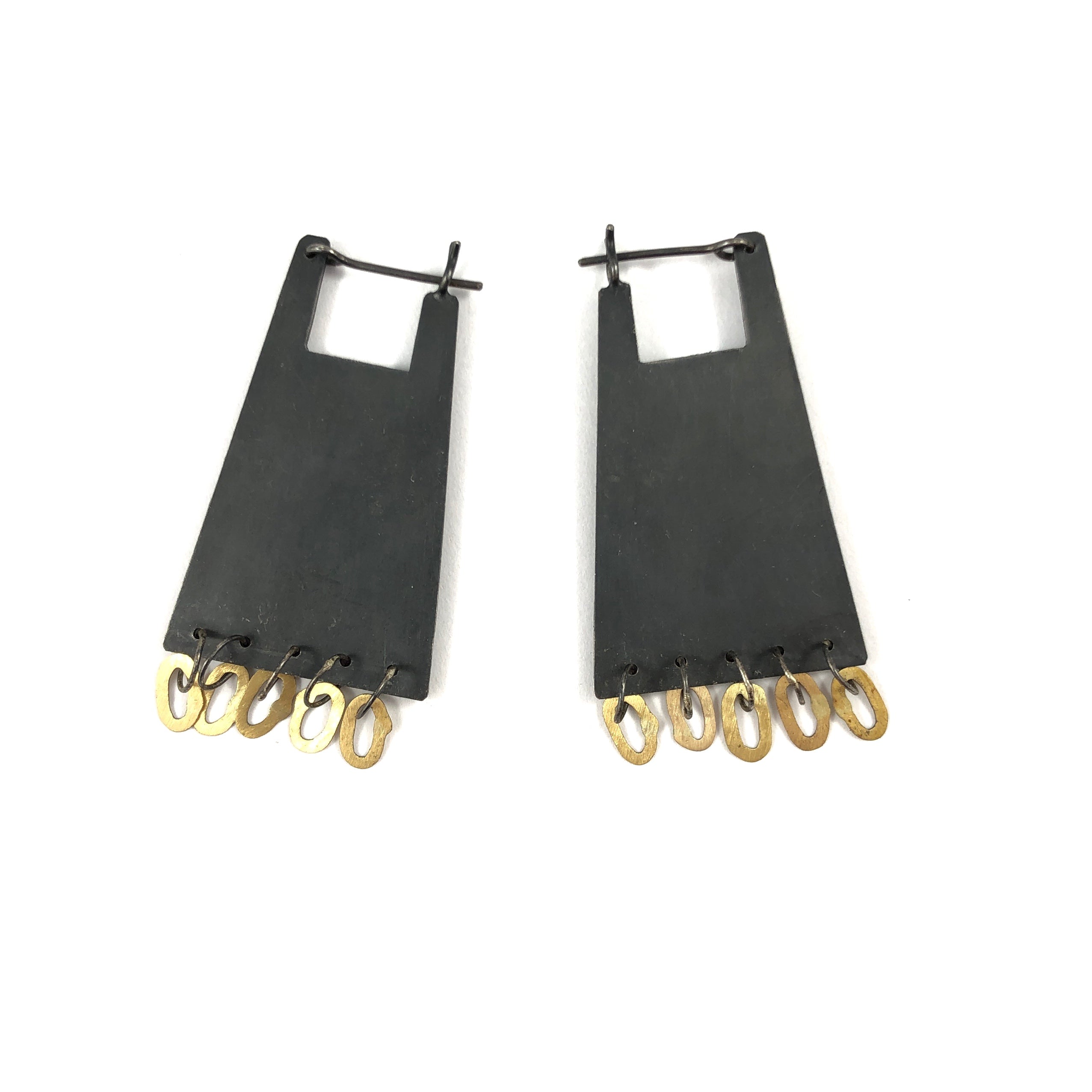 Square Pyramid Large Earrings - Kaoru Rogers