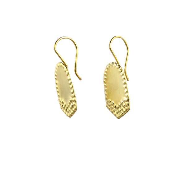 Insignia Hooks Gold Earrings - Tara Lofhelm