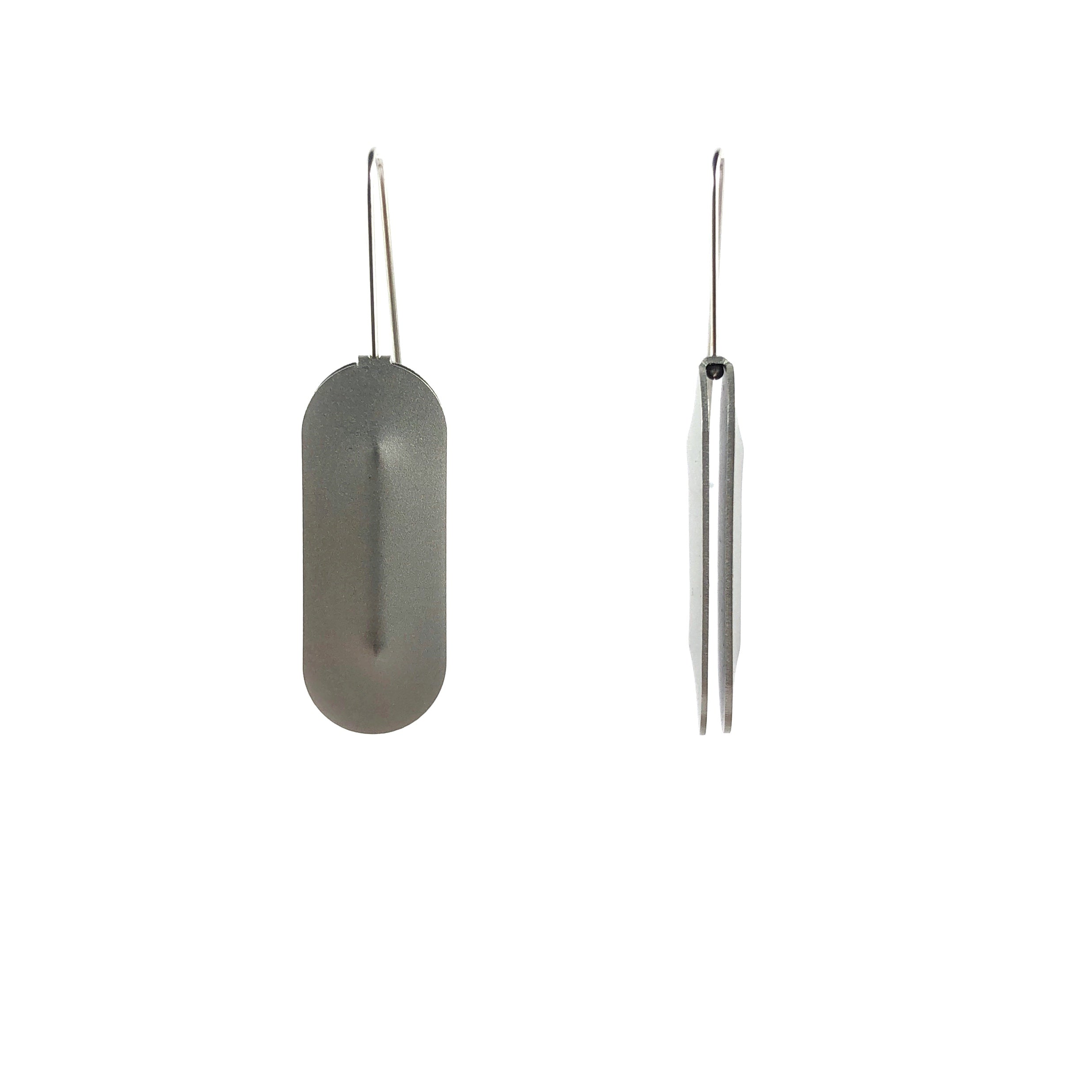 Oval Short Earrings - Ferro Forma