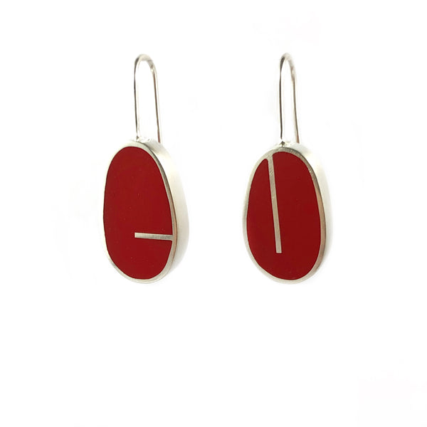 Oval Lines Earrings - Christine Battocchio