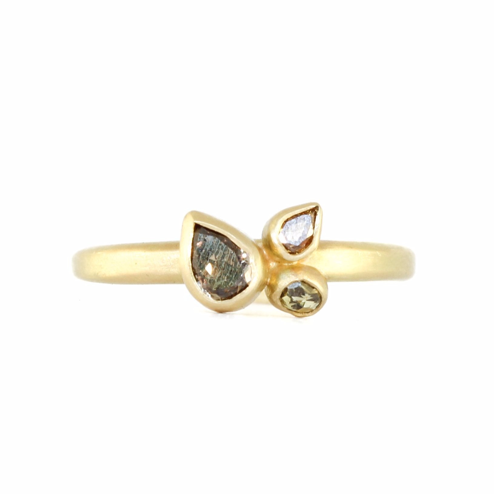 Triple Pear Ring - Monica Marcella