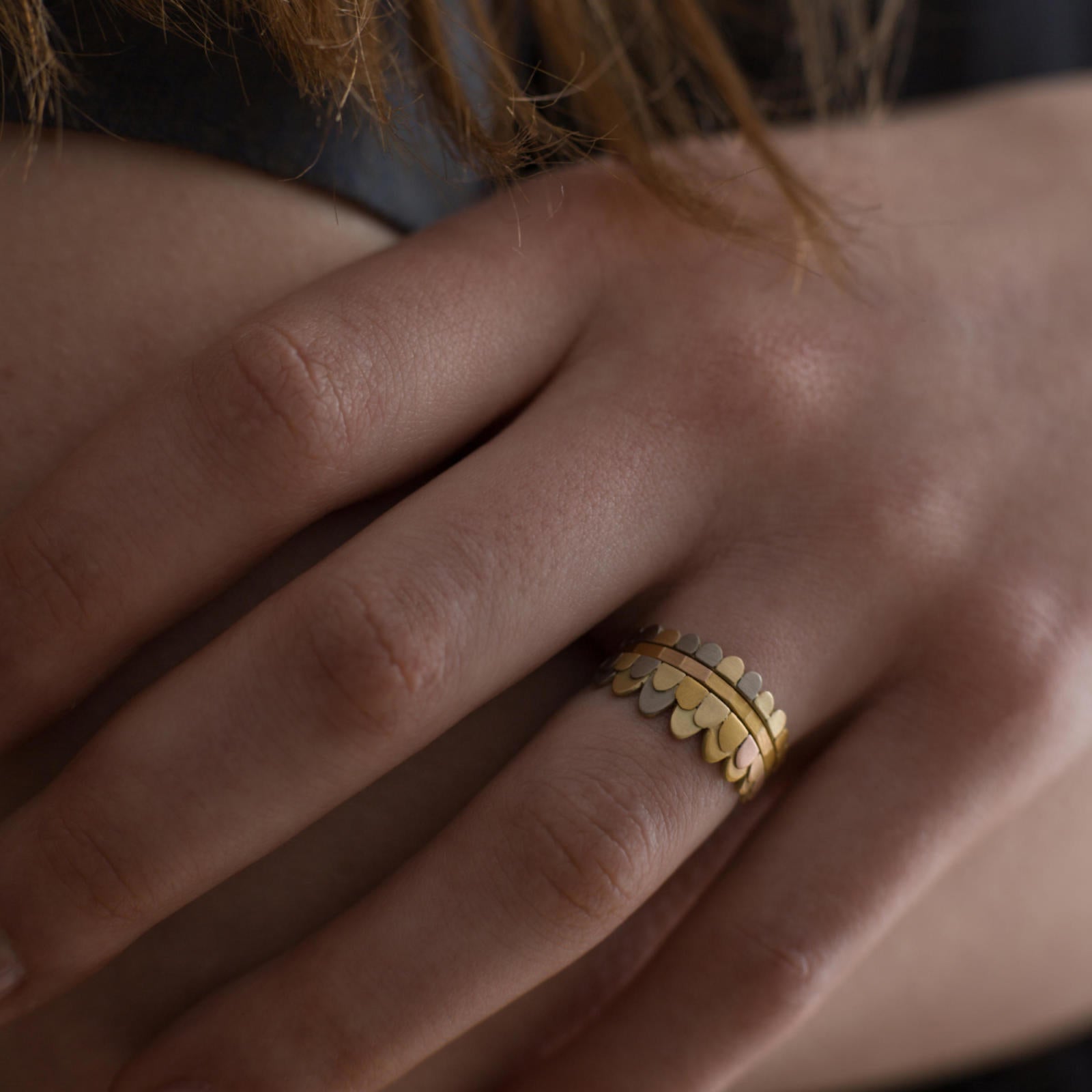 Layered Feather Ring - Sia Taylor