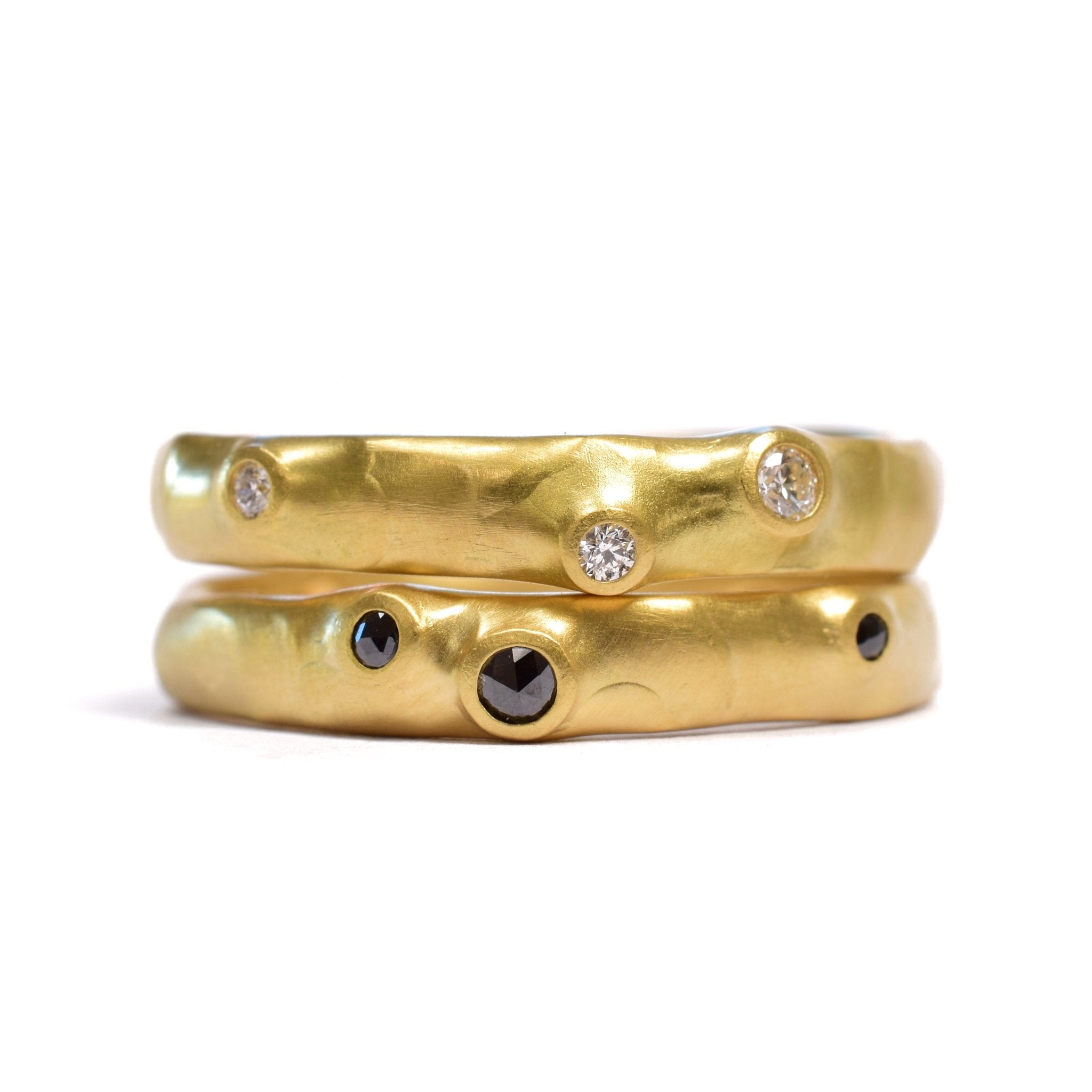 Medium Organic with Diamonds Band - Johnny Ninos