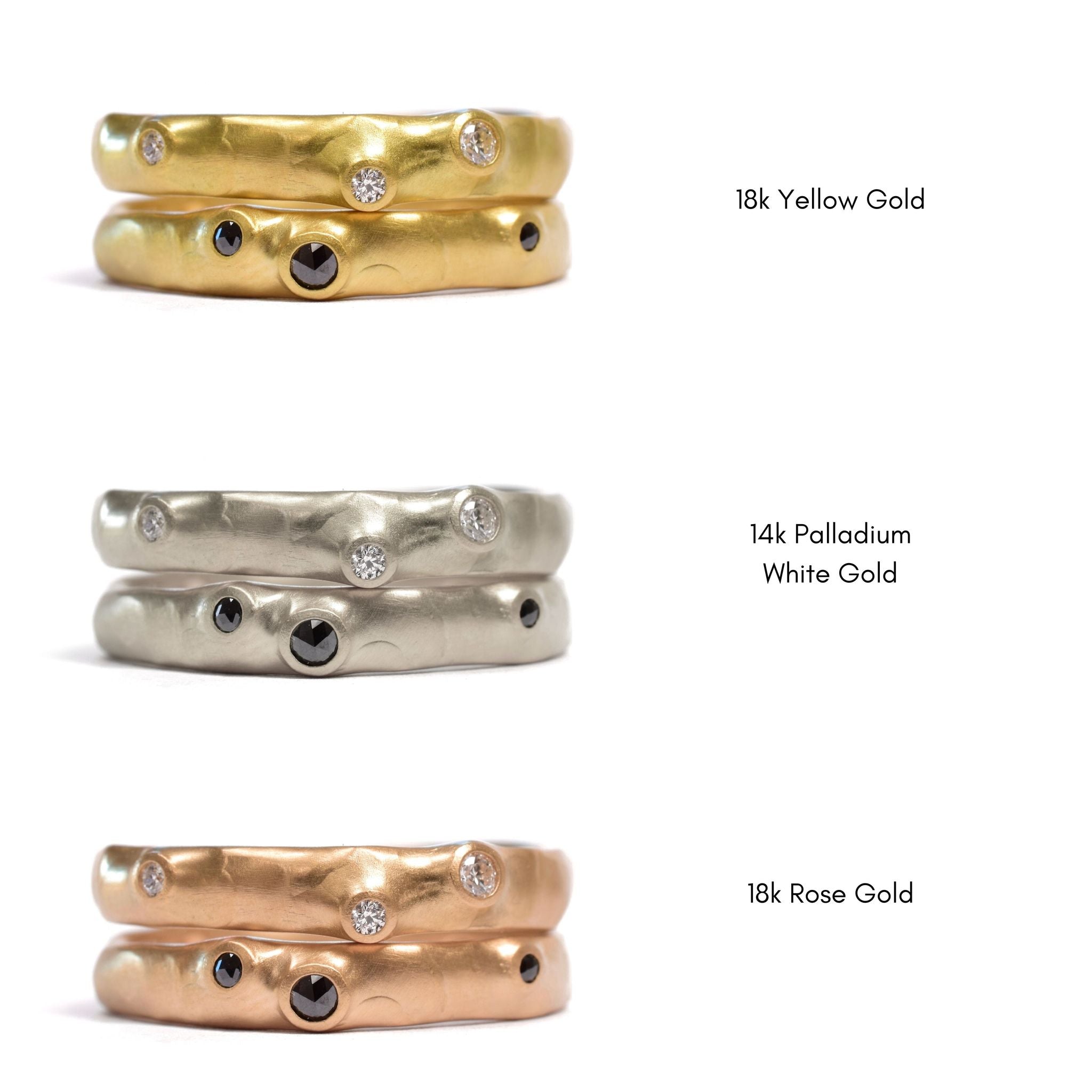 Medium Organic with Diamonds Band - Johnny Ninos