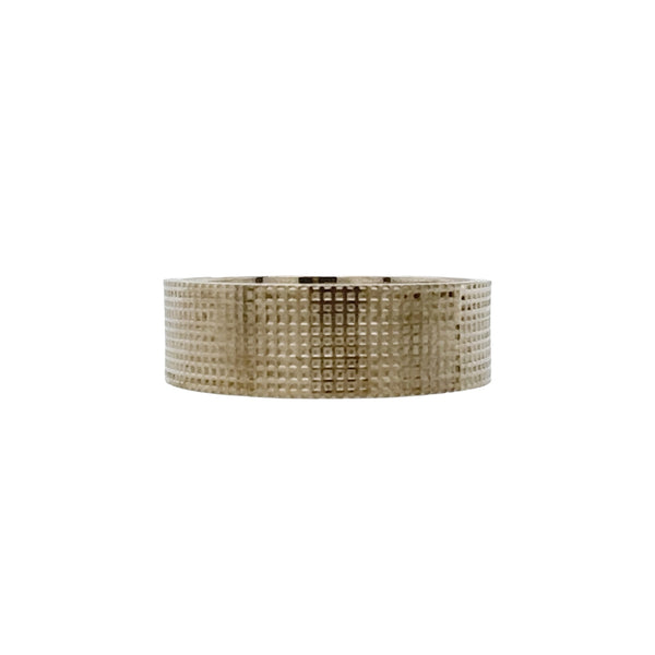 Textured White Gold Ring - Melanie Ihnen