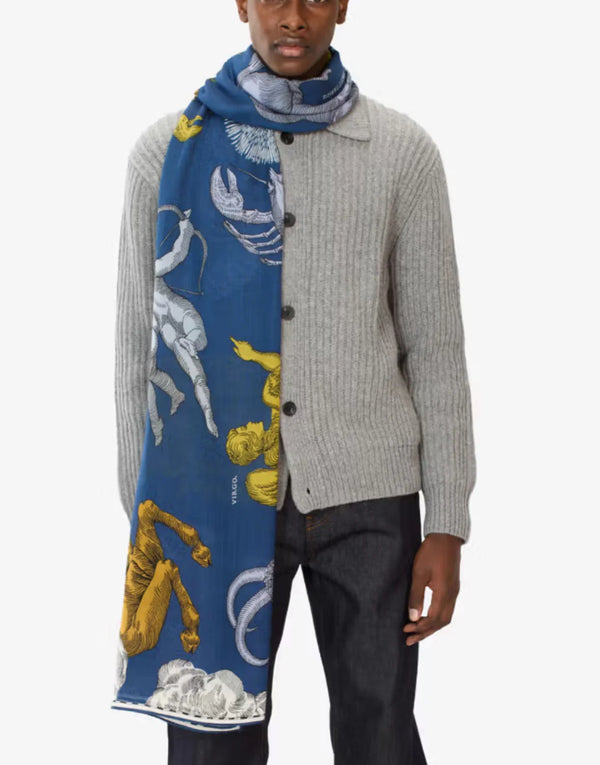 Astrologie Duck Blue Scarf - Inoui Editions
