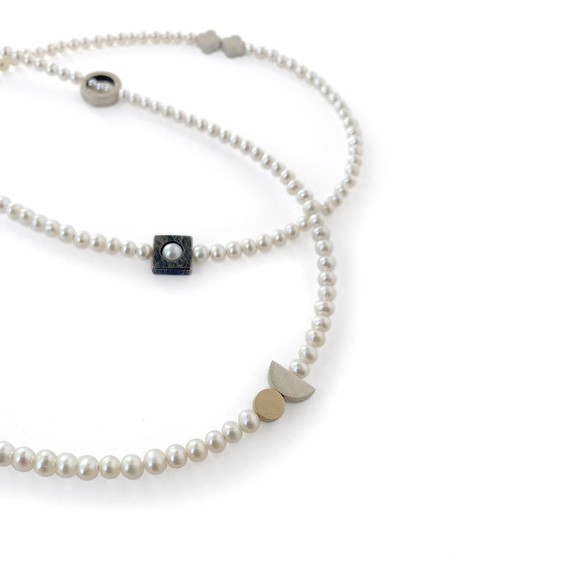 Still Point Necklace (White Pearls) - Kate Alterio