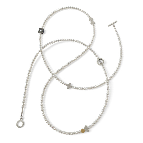 Still Point Necklace (White Pearls) - Kate Alterio