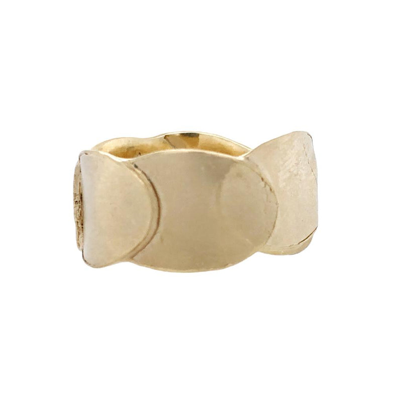 Petal Layer 9ct Yellow Gold 12mm Ring - Louise Fischer