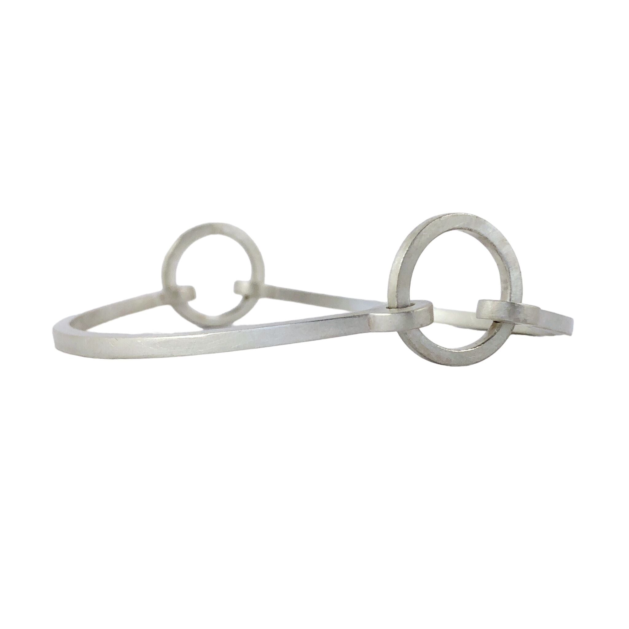 Half Circle Bracelet in Silver - Emma Jane Donald