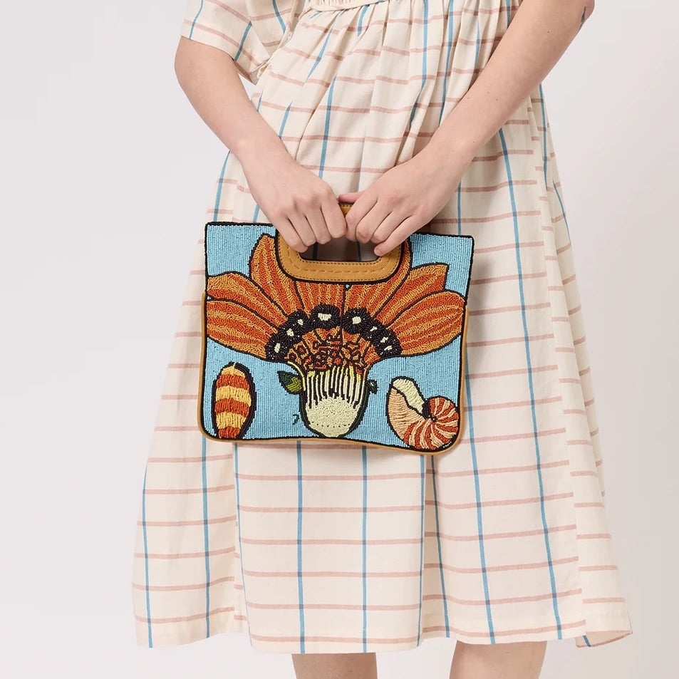 Beaded Clutch in Flower - Nancybird