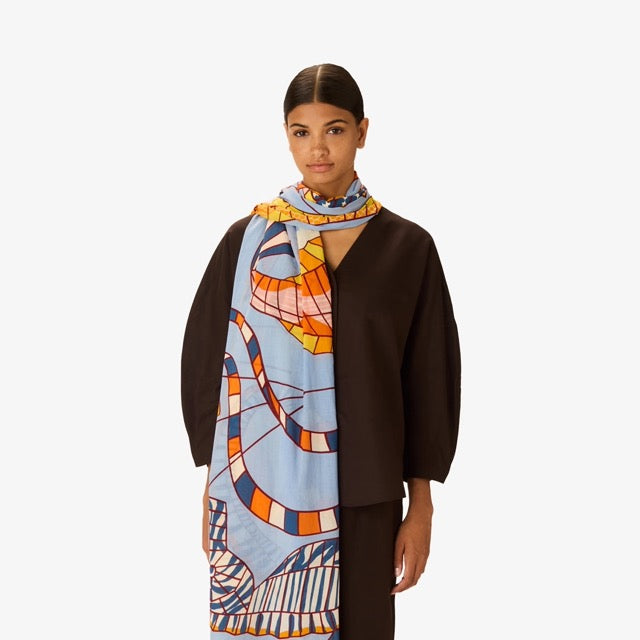 Cerfs Orange Scarf - Inoui Editions