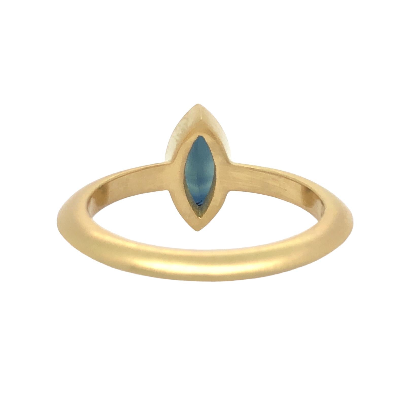 Seshat Sapphire & Gold Ring - Aislinn Neave