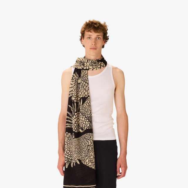 Caracat Scarf in Black - Inoui Editions