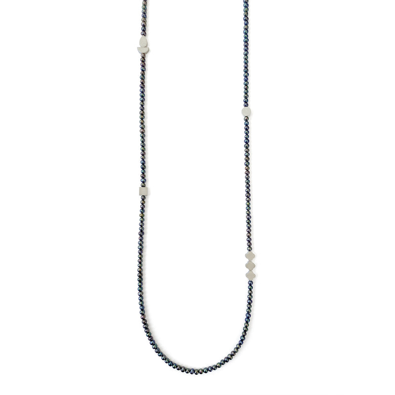 Still Point Necklace (Black Pearls) - Kate Alterio